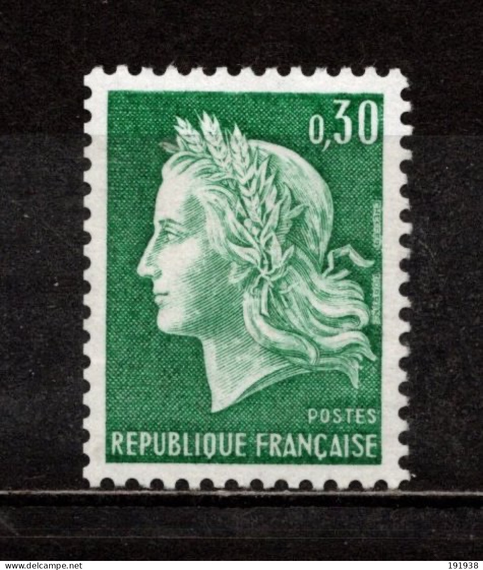 France N° 1536Ab**, N° Rouge -000- Superbe, Cote 4,50 € - 1967-1970 Marianne Of Cheffer