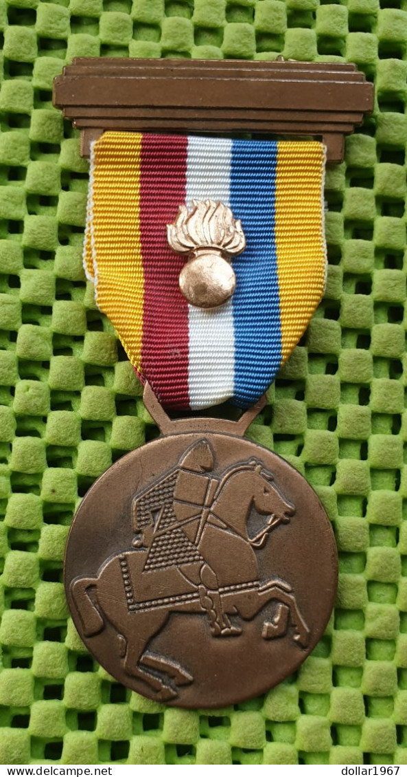 2 X Medaille - MILITAIR - Marche De 'Armée Luxembourg -  Original Foto  !! - Andere & Zonder Classificatie