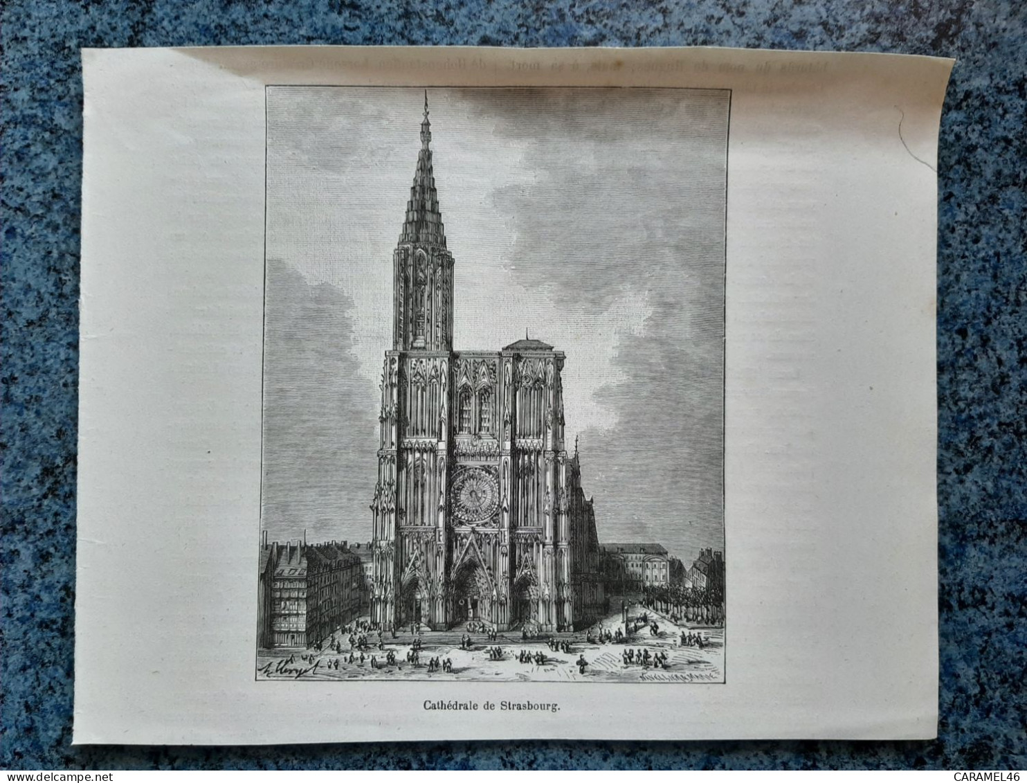 AFFICHE  - DESSIN   -  CATHEDRALE DE STRASBOURG     DEP 67 - Affiches