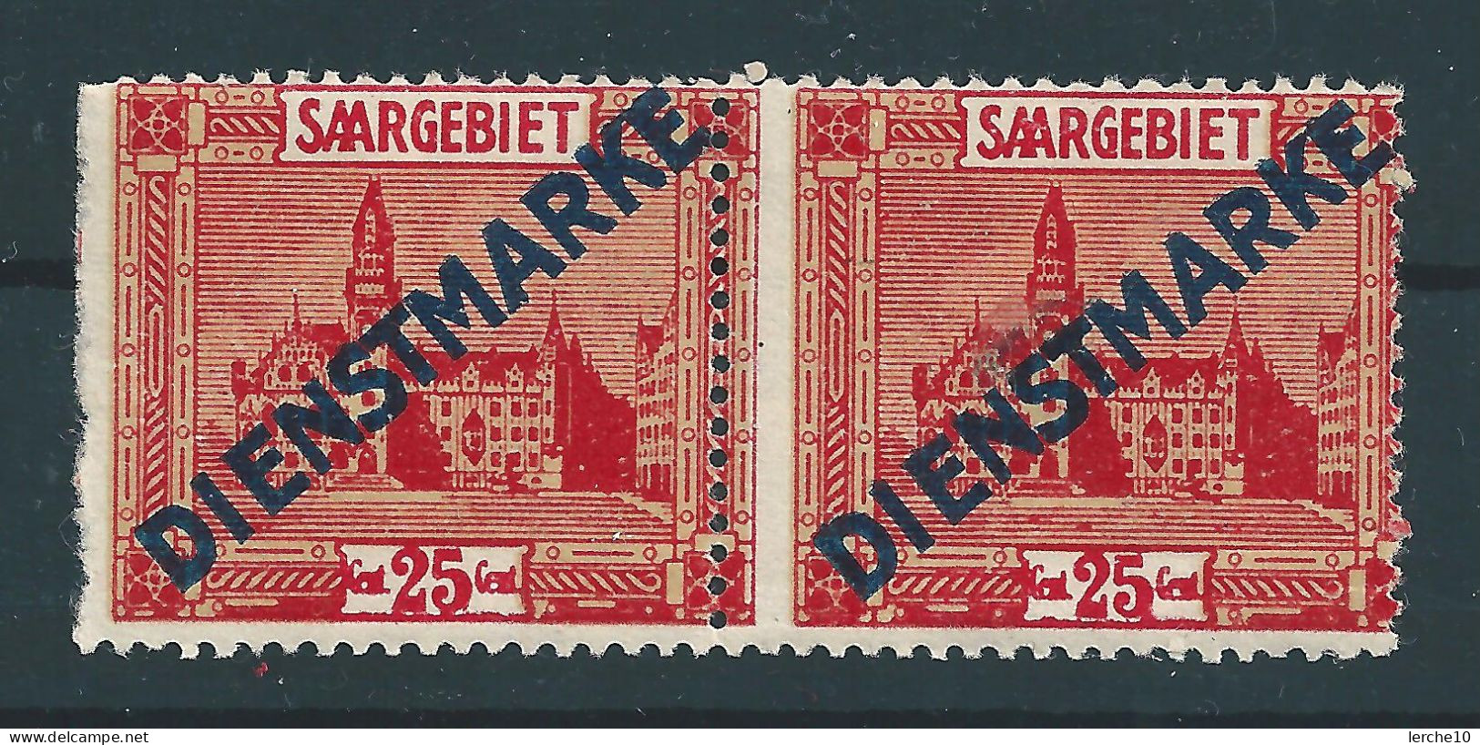 Saar MiNr. D 6 * Stark Verzähnt  (sab09) - Oficiales