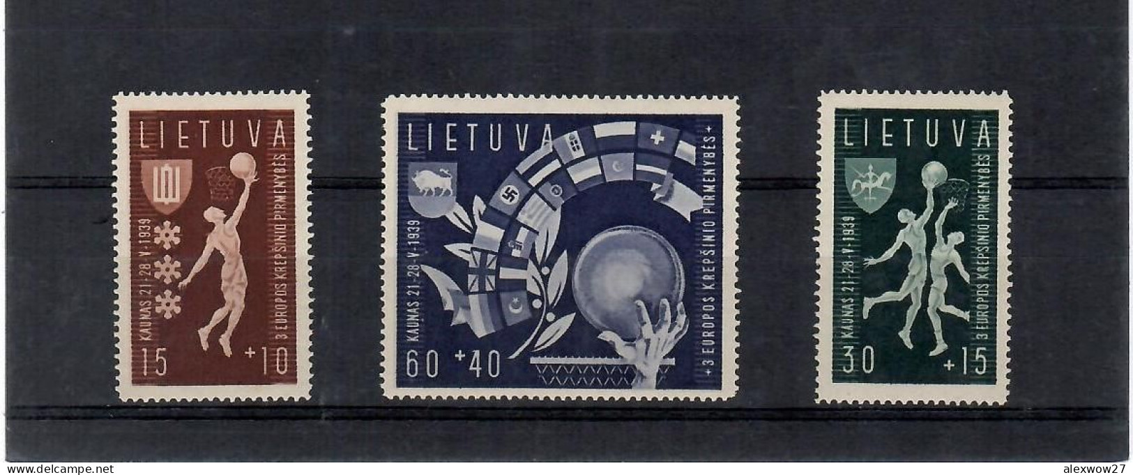 Lituania 1939 Campionati Pallacanestro ** MNH / VF - Litauen