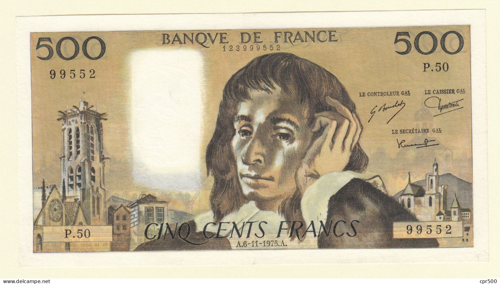 500 Francs PASCAL FRANCE Type 1968 F.71.13 SUP+ - 500 F 1968-1993 ''Pascal''