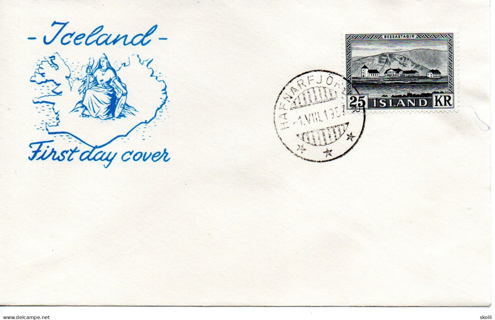 ICELAND. 1957. Bessastaðir. - FDC