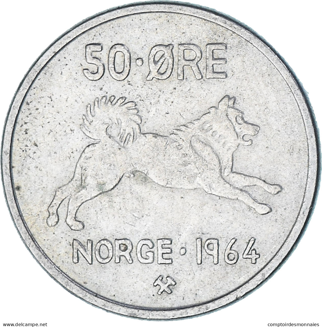 Norvège, 50 Öre, 1964 - Norway