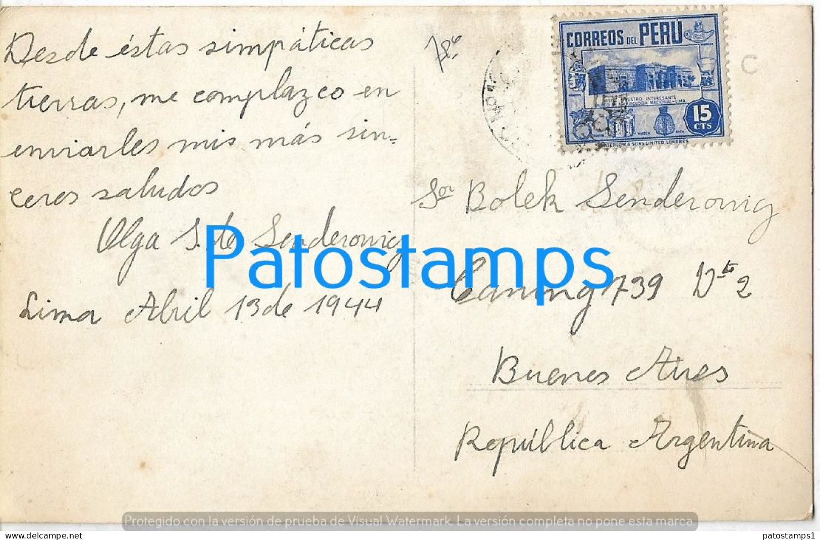 225283 PERU CUZCO COSTUMES NATIVE VENDIENDO PAPAS Y CEREALES CIRCULATED TO ARGENTINA  POSTAL POSTCARD - Perú