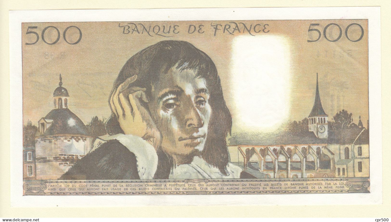 500 Francs PASCAL FRANCE Type 1968 F.71.19 Pr.SPL - 500 F 1968-1993 ''Pascal''