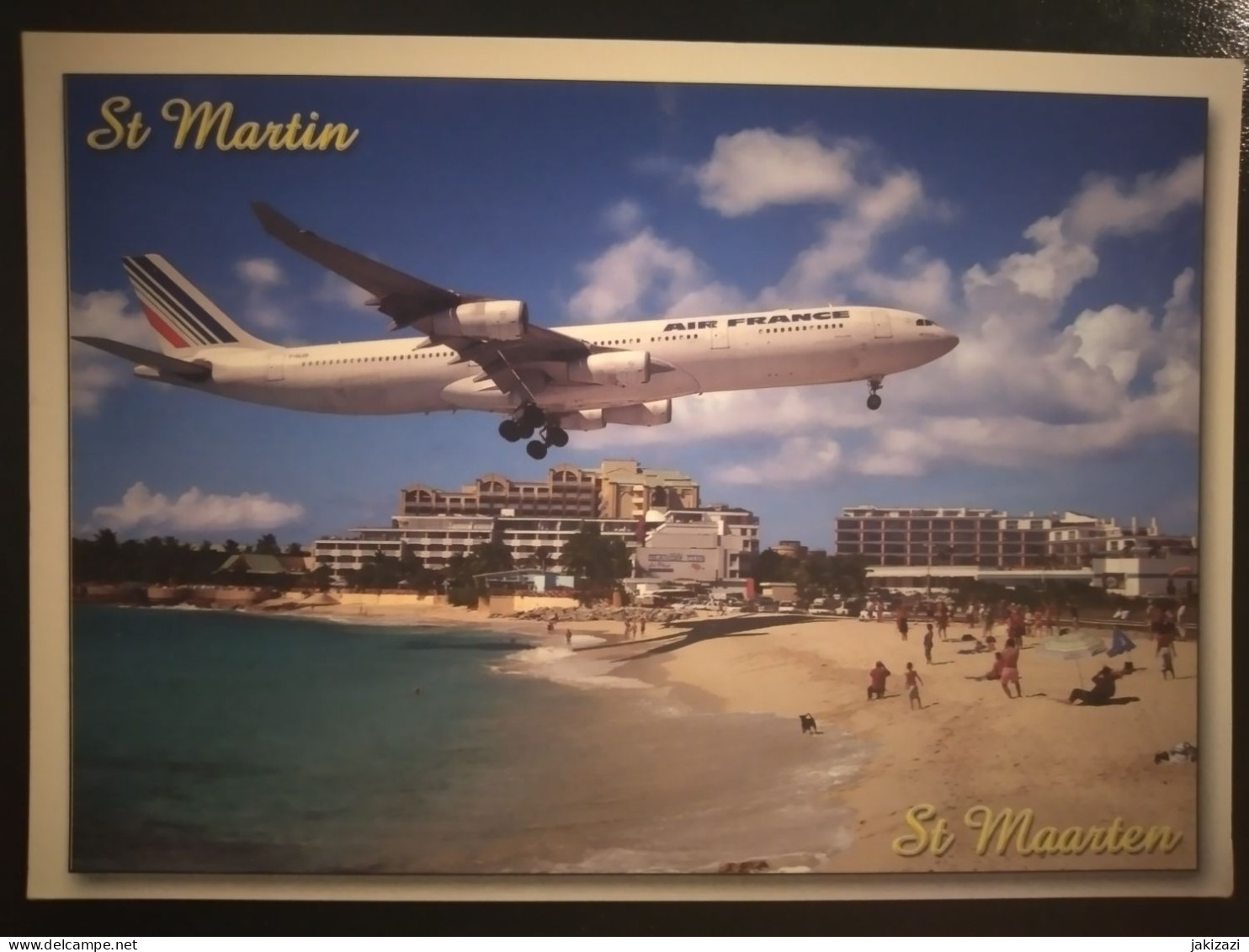 Nederland Antilles. St. Martin - Sint Marten. AIR France Airplane. - 1946-....: Moderne