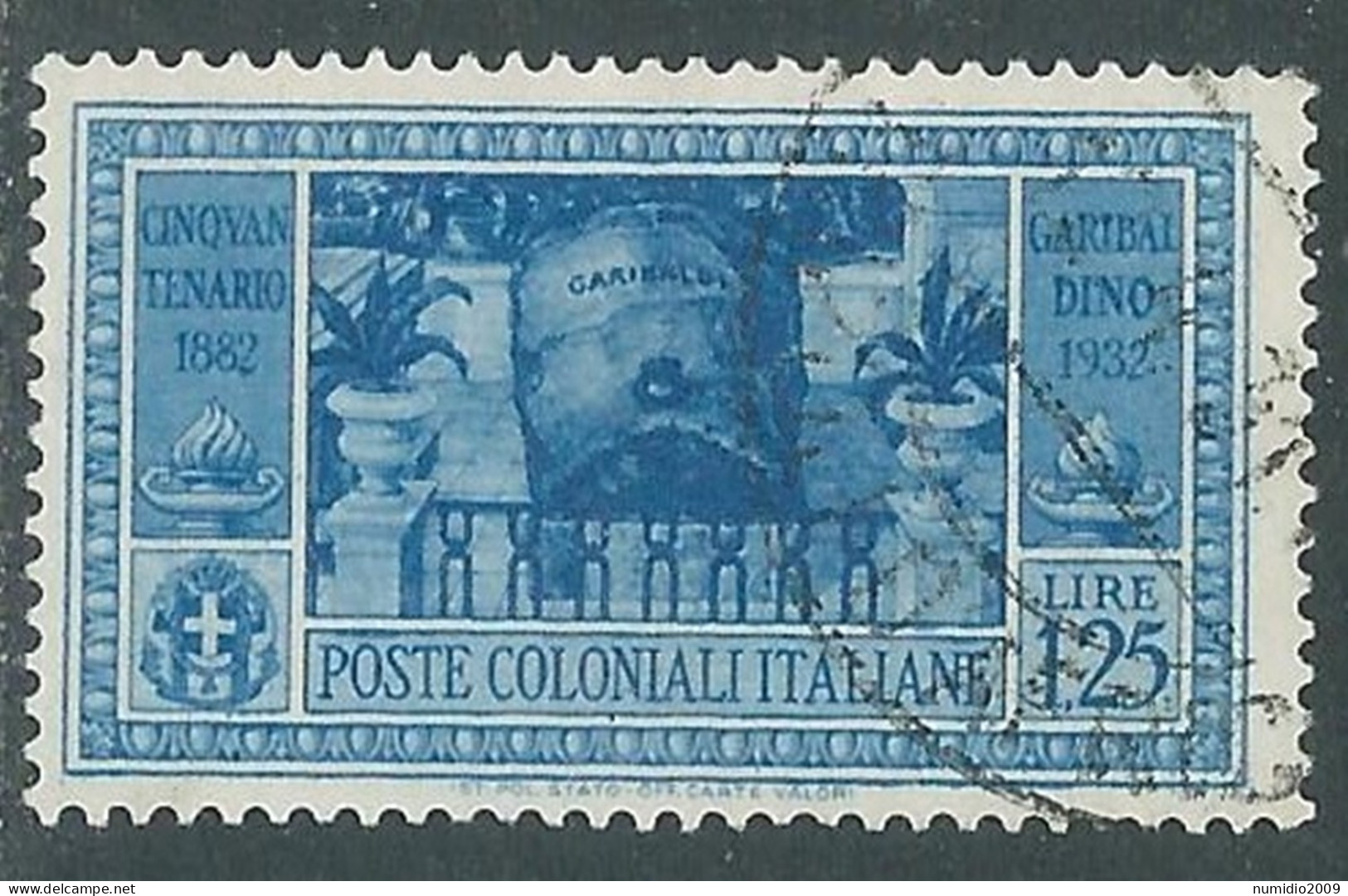 1932 EMISSIONI GENERALI USATO GARIBALDI 1,25 LIRE - RA1 - General Issues