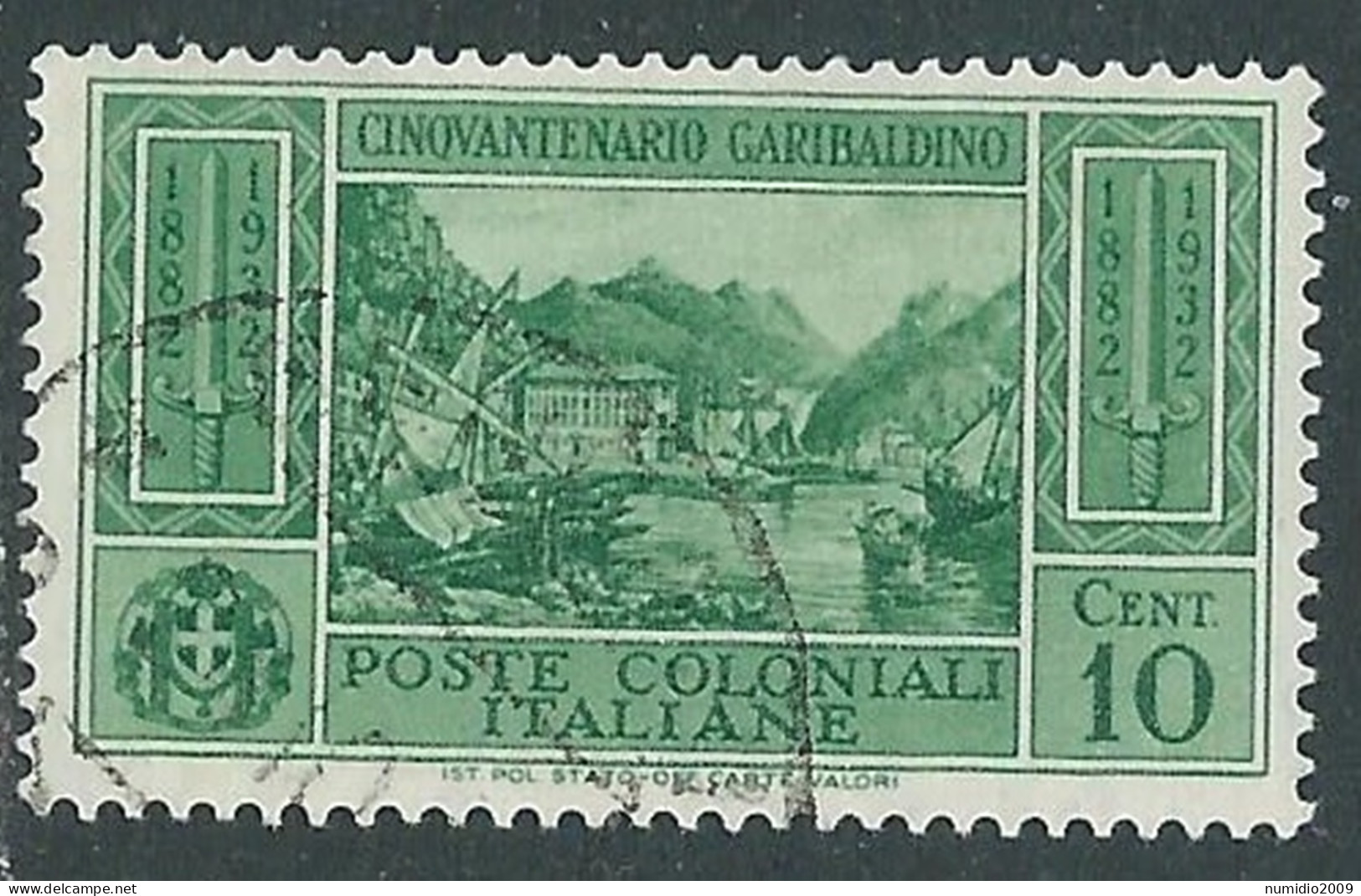 1932 EMISSIONI GENERALI USATO GARIBALDI 10 CENT - RA1 - Emissions Générales