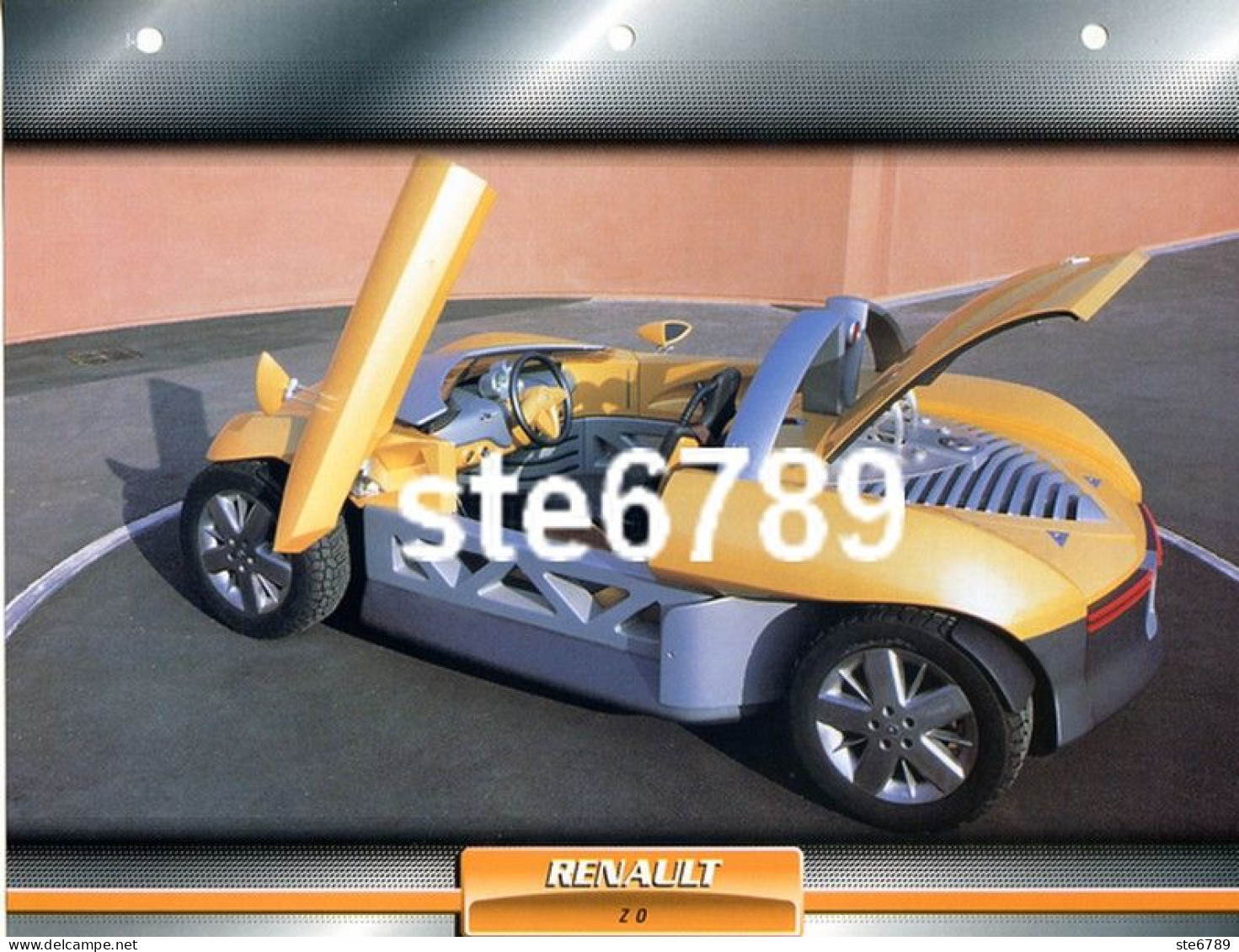 RENAULT Z0 Voiture Auto Fiche A4 Illustrée Automobile - Voitures