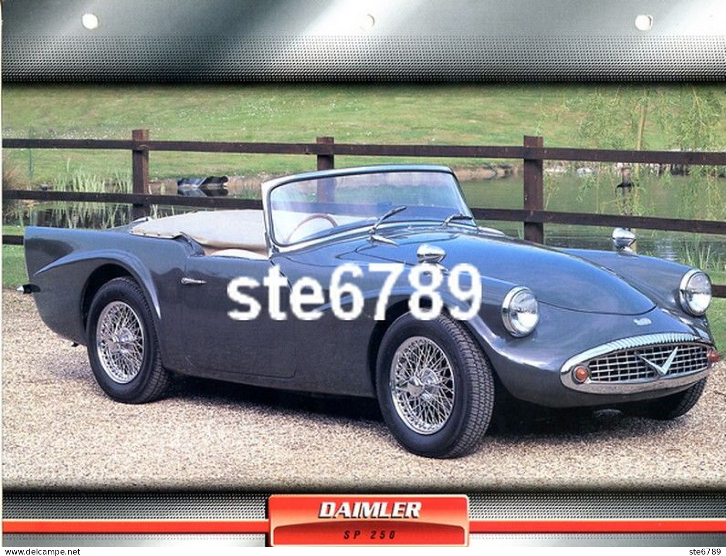 DAIMLER SP 250 Voiture Auto Fiche A4 Illustrée Automobile - Voitures