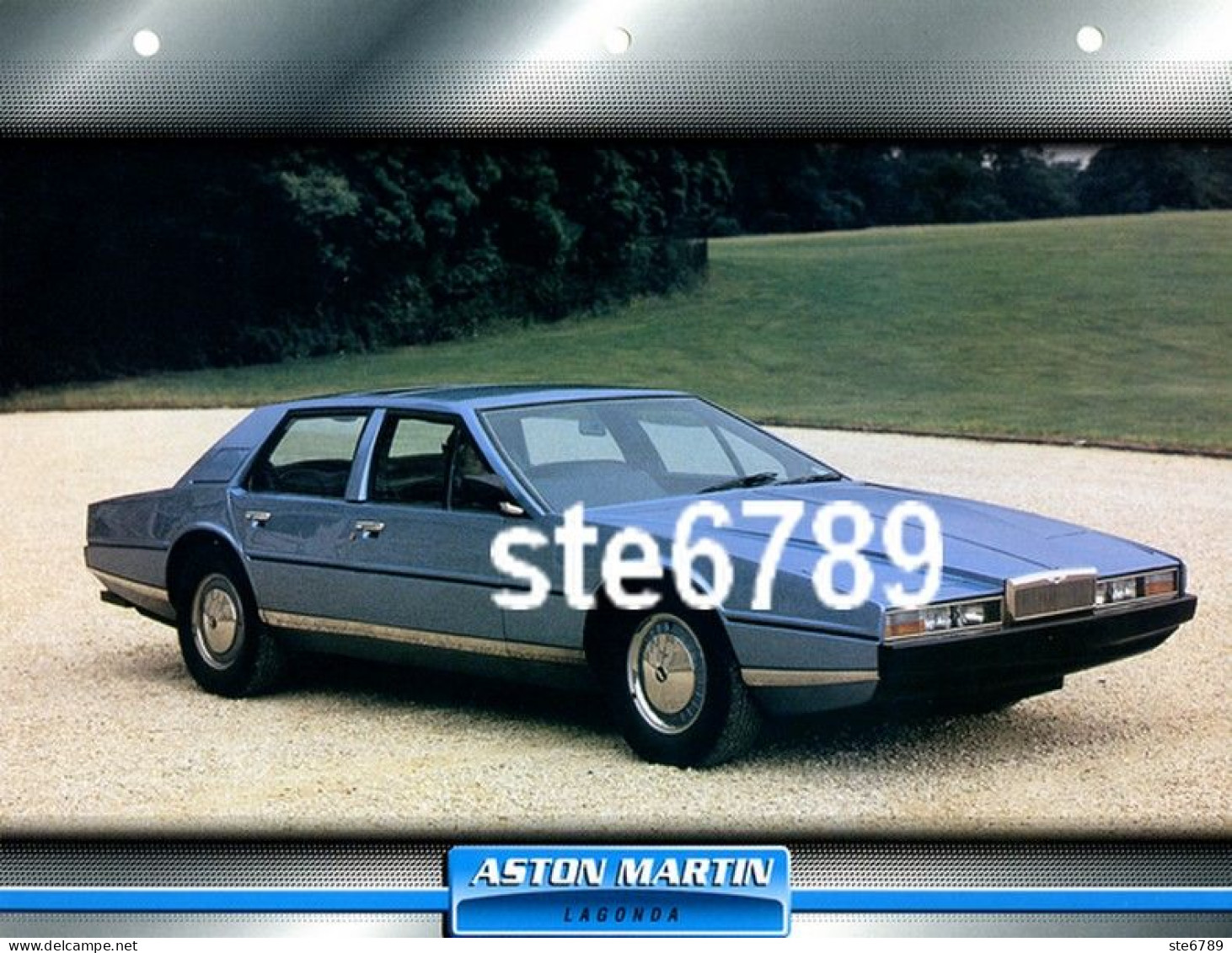 ASTON MARTIN  LAGONDA Voiture Auto Fiche A4 Illustrée Automobile - Autos