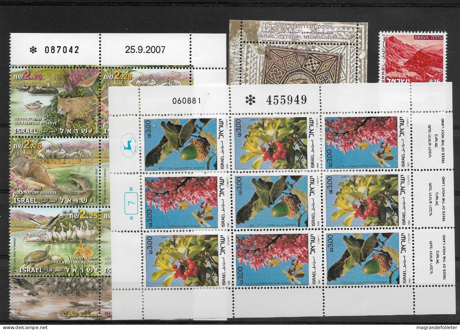 TIMBRE STAMP ZEGEL ISRAËL PETIT SUPER LOT TOUS  XX - Ongebruikt (met Tabs)