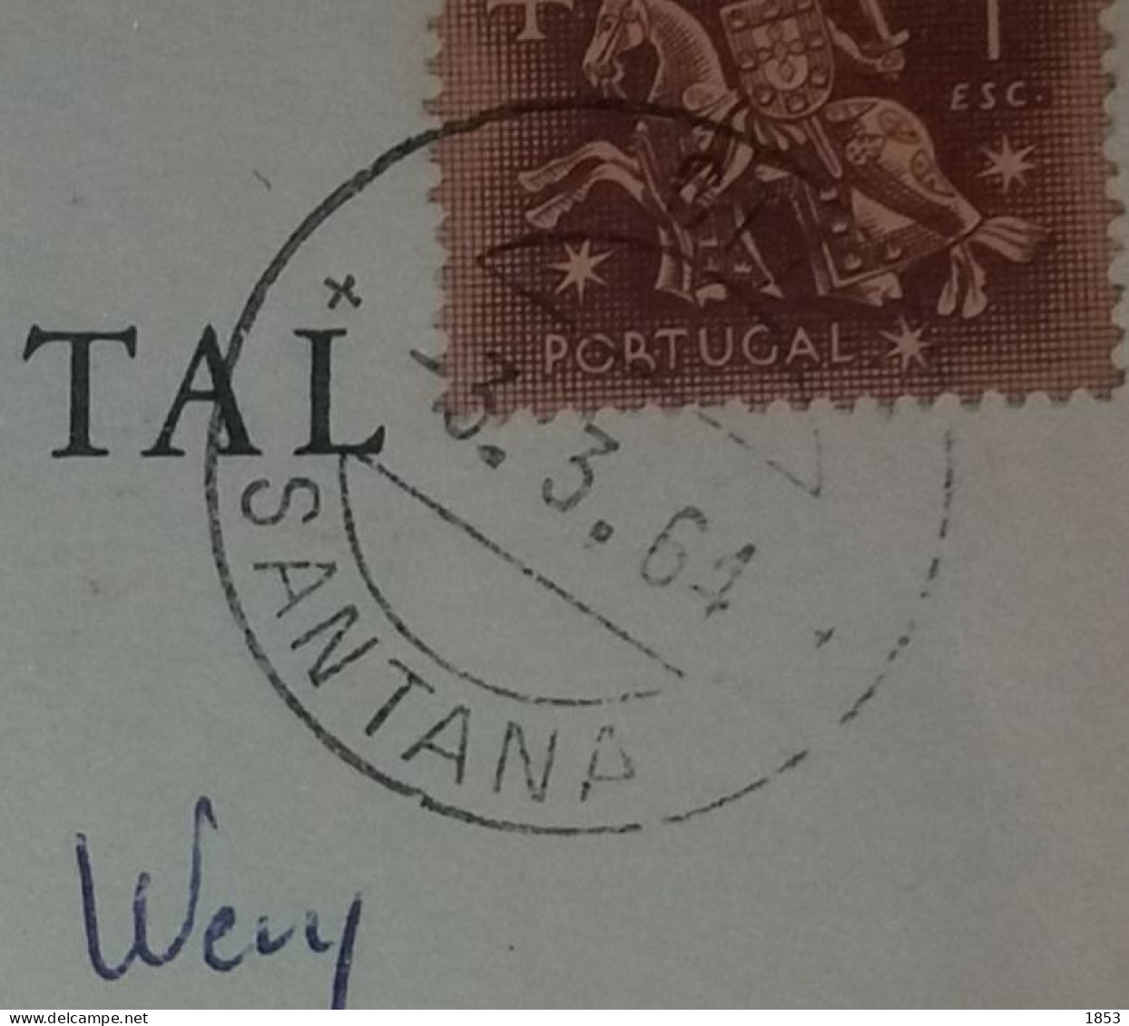 BILHETE POSTAL - MARCOFILIA - SANTANA - Poststempel (Marcophilie)