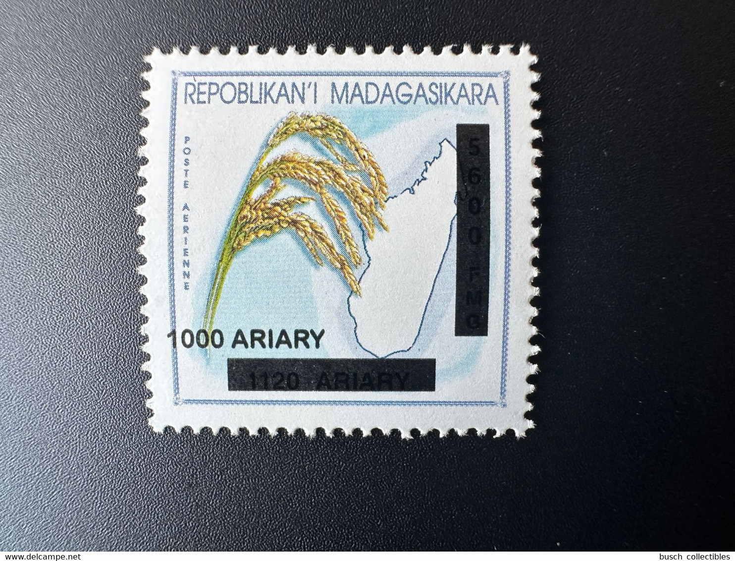 Madagascar Madagaskar 2021 / 2022 Mi. 2724 Riz Bleu Blue Rice Blauer Rice Overprinted Surchargé Aufdruck Overprint MNH - Madagascar (1960-...)