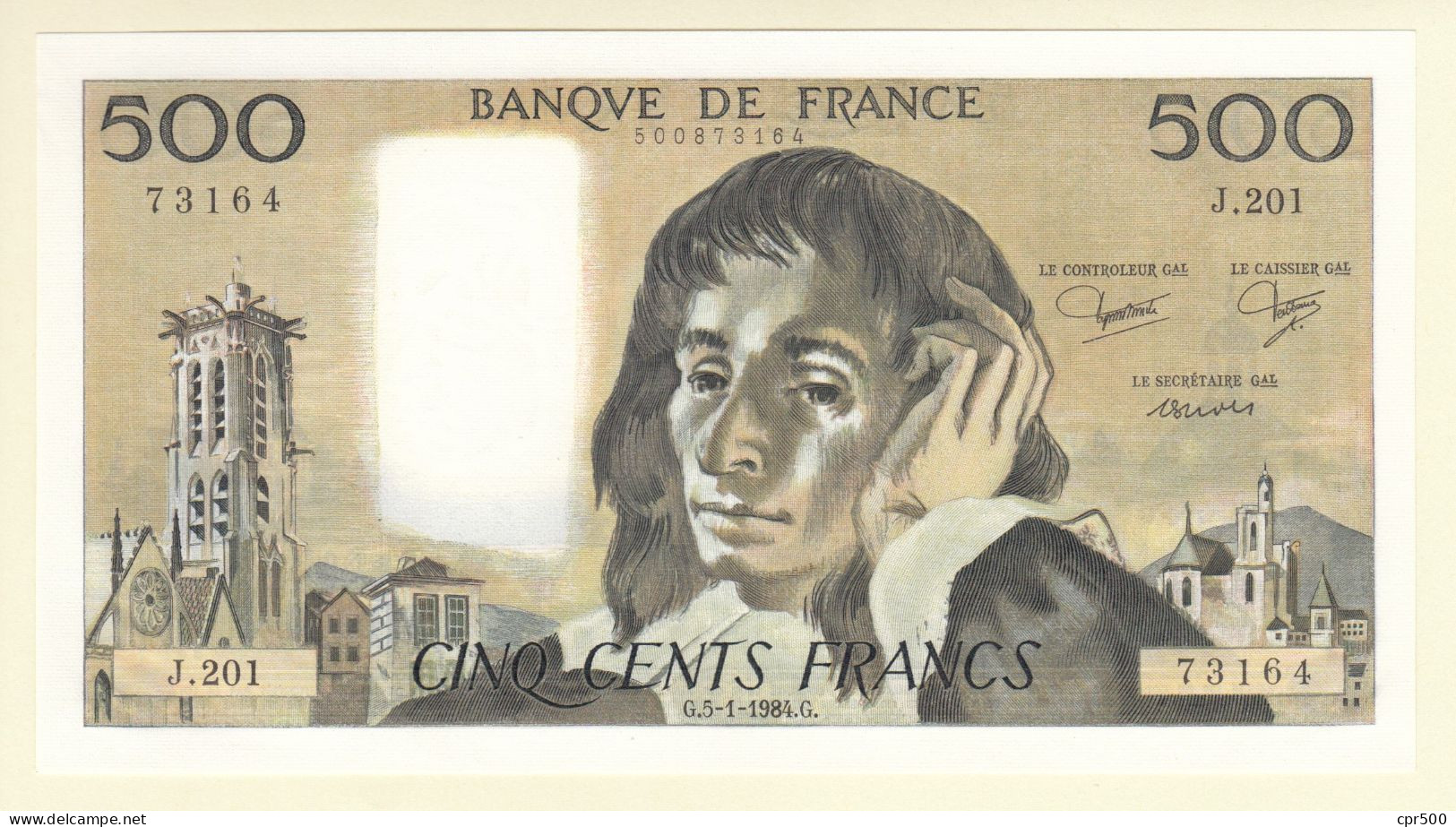 500 Francs PASCAL FRANCE Type 1968 F.71.30 Pr.NEUF - 500 F 1968-1993 ''Pascal''