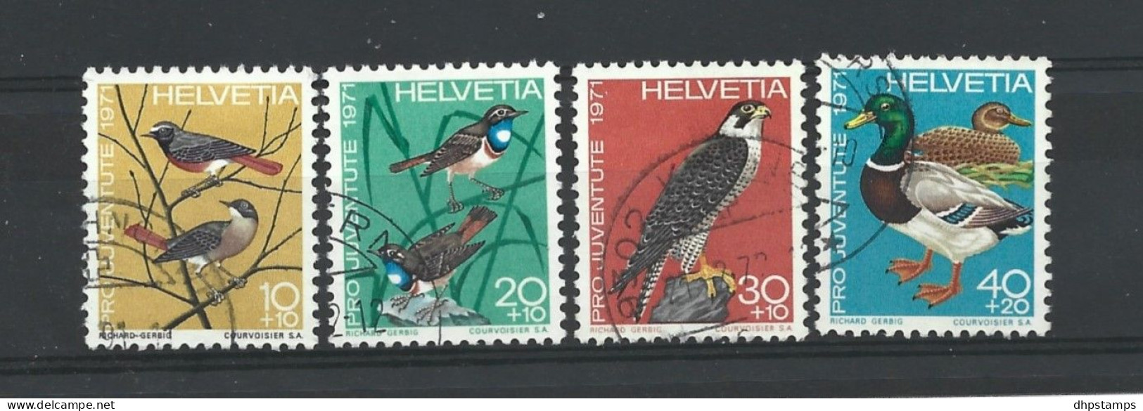 Switzerland 1971 Birds Y.T. 891/894 (0) - Usati