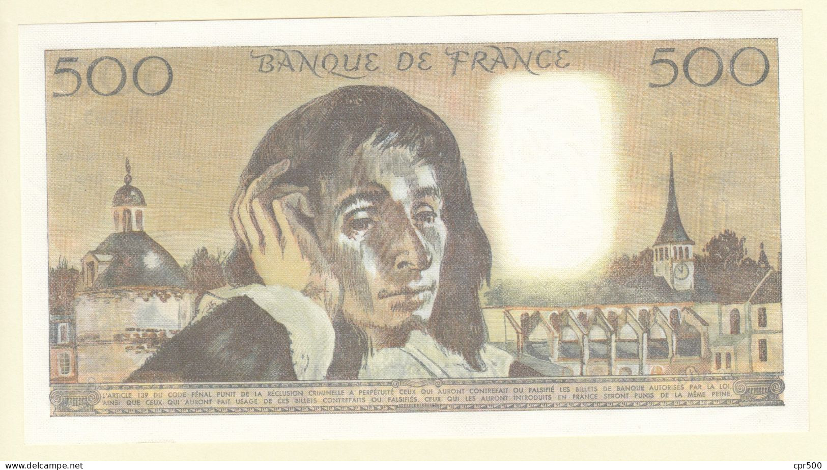 500 Francs PASCAL FRANCE Type 1968 F.71.31 Pr.NEUF - 500 F 1968-1993 ''Pascal''