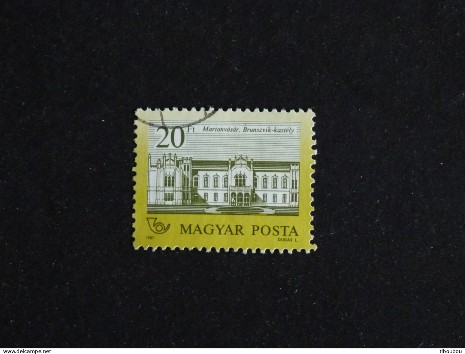 HONGRIE HUNGARY MAGYAR YT 3111 OBLITERE - CHATEAU FAMILLE BRUNSZVIK A MARTONVASAR - Used Stamps