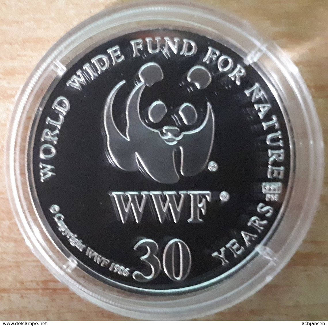 10 X WWF pure silver