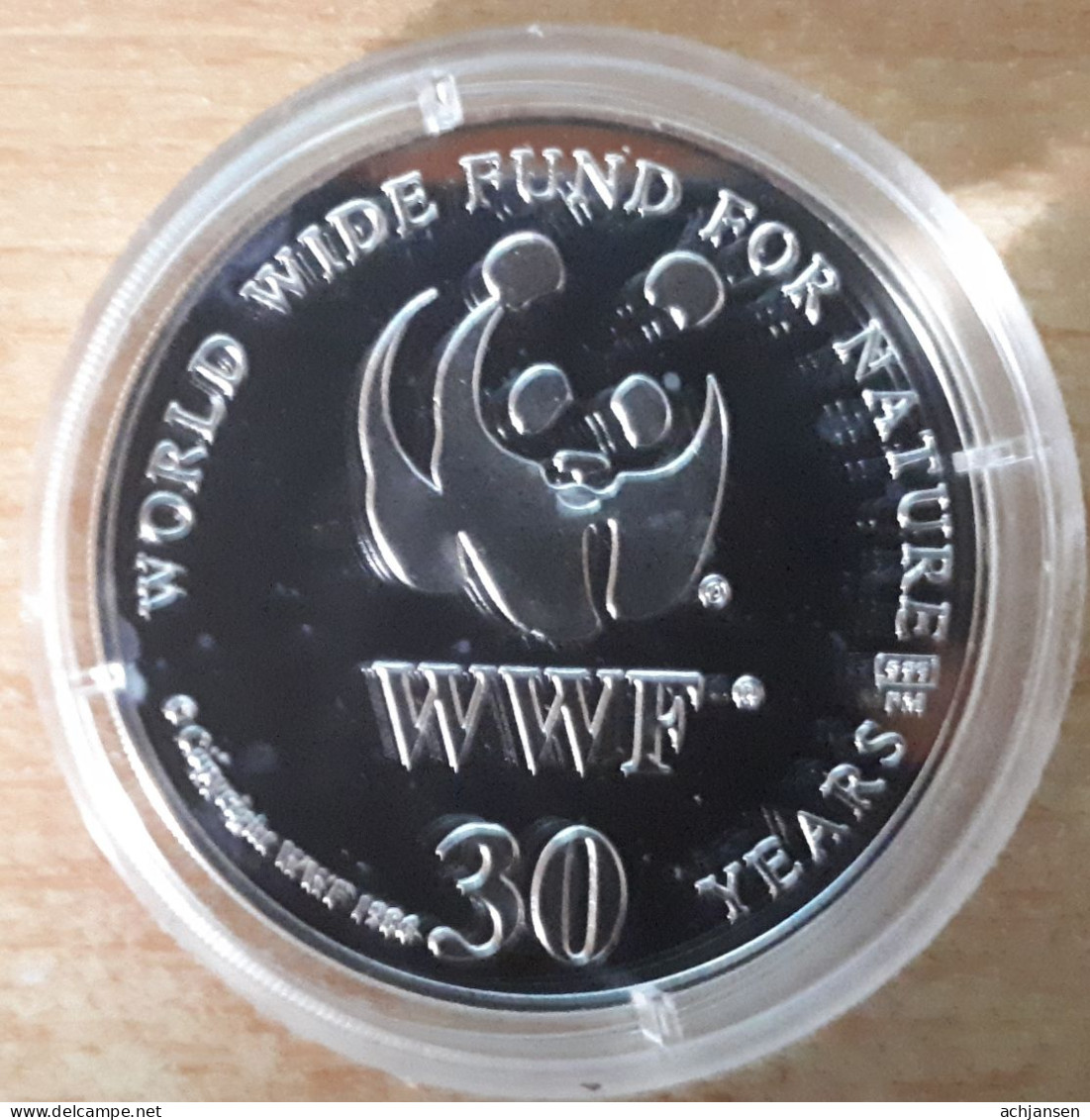 10 X WWF pure silver