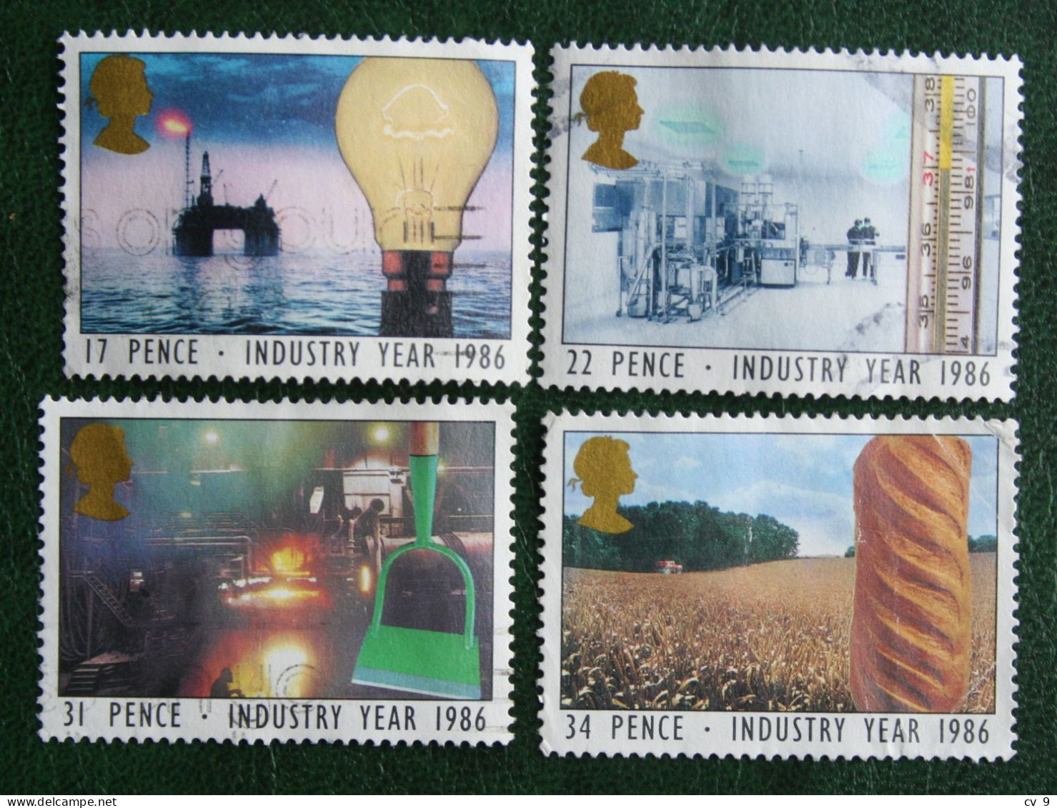 Industry Year Oil And Gas(Mi 1056-1059) 1986 Used Gebruikt Oblitere ENGLAND GRANDE-BRETAGNE GB GREAT BRITAIN - Used Stamps