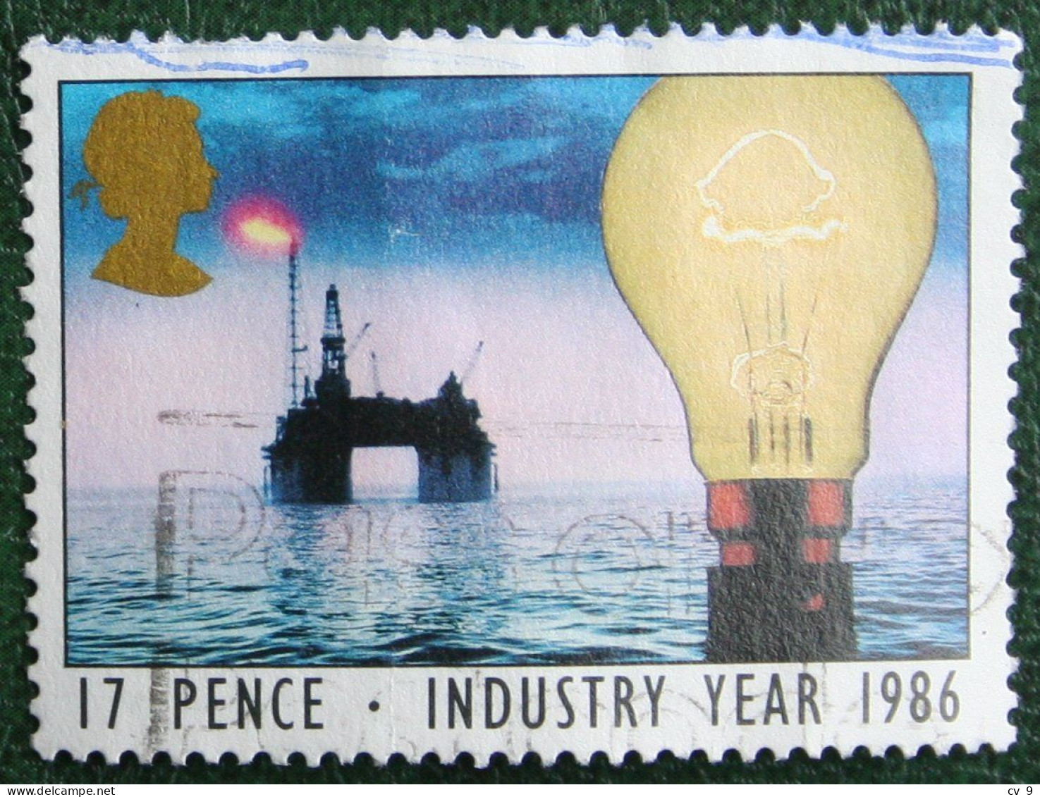 Industry Year Oil And Gas(Mi 1056) 1986 Used Gebruikt Oblitere ENGLAND GRANDE-BRETAGNE GB GREAT BRITAIN - Used Stamps