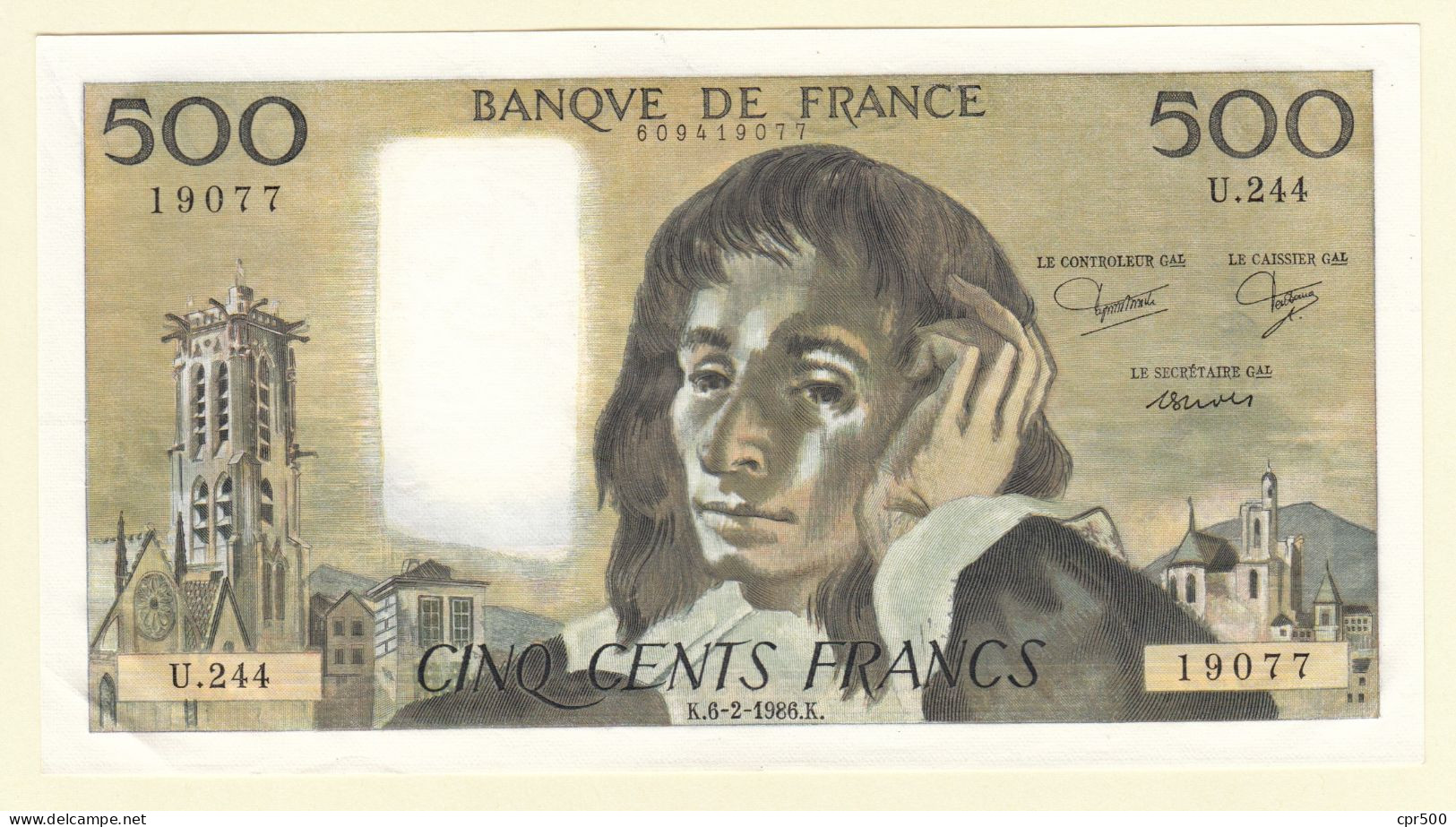 500 Francs PASCAL FRANCE Type 1968 F.71.34 SUP - 500 F 1968-1993 ''Pascal''