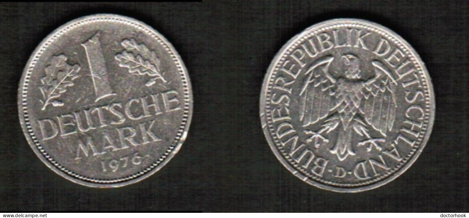 GERMANY    1 MARK 1976 D (KM # 110) #7747 - 1 Mark