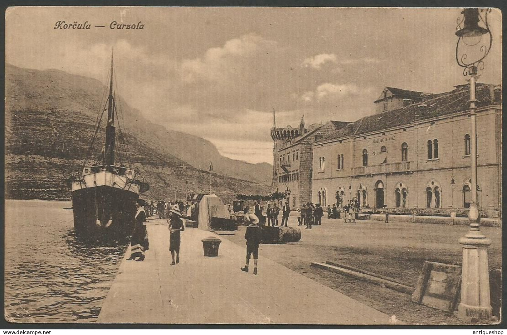 Croatia-----Korcula (Curzola)-----old Postcard - Croatie