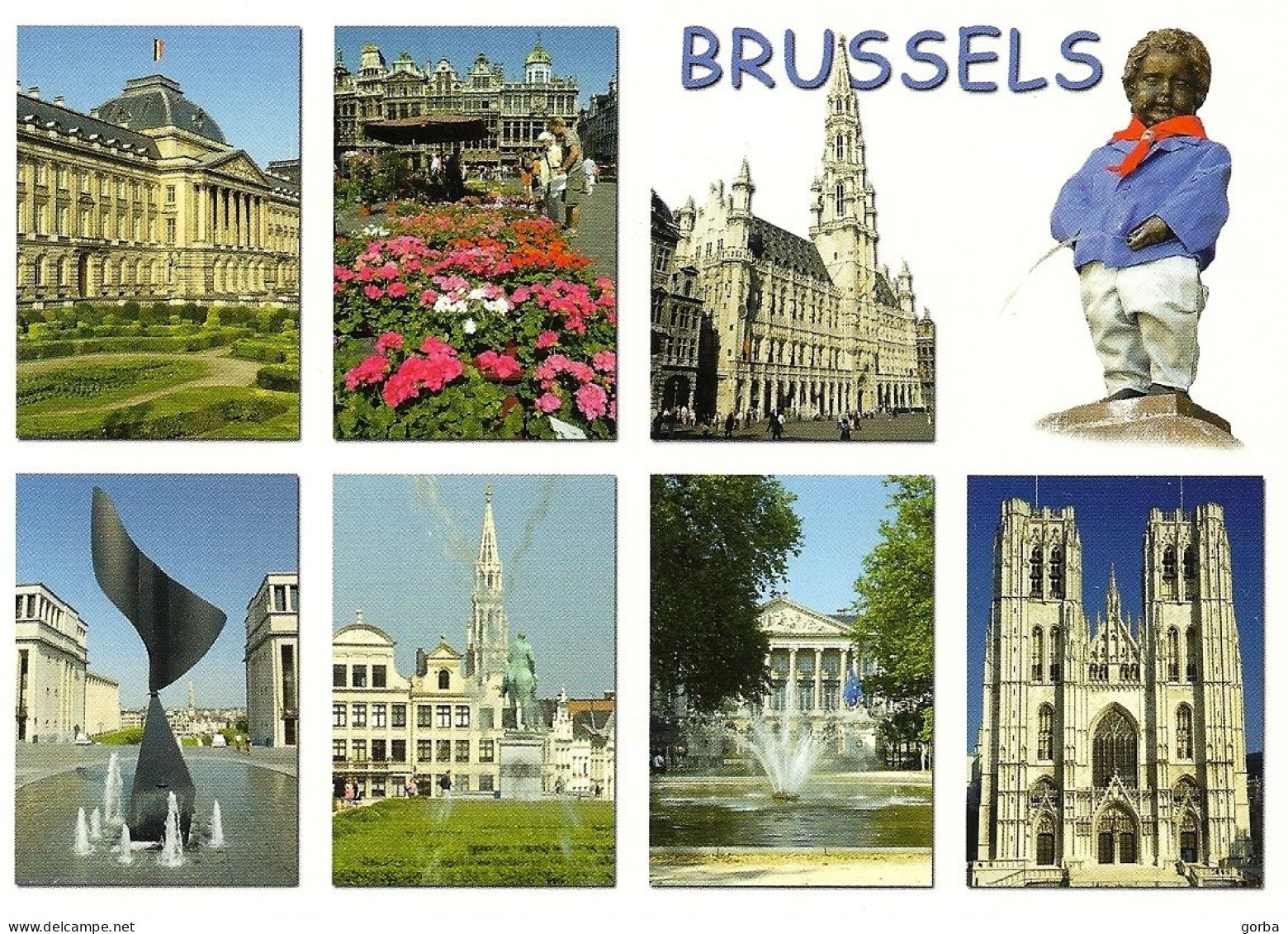 *CPM - BELGIQUE - BRUXELLES - Multivues - Panoramische Zichten, Meerdere Zichten