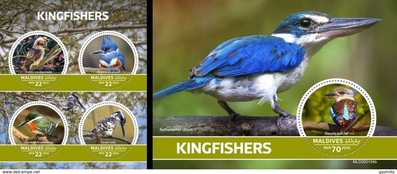 Maldives 2020, Animals, Kingfisher, 4val In BF+BF - Albatros