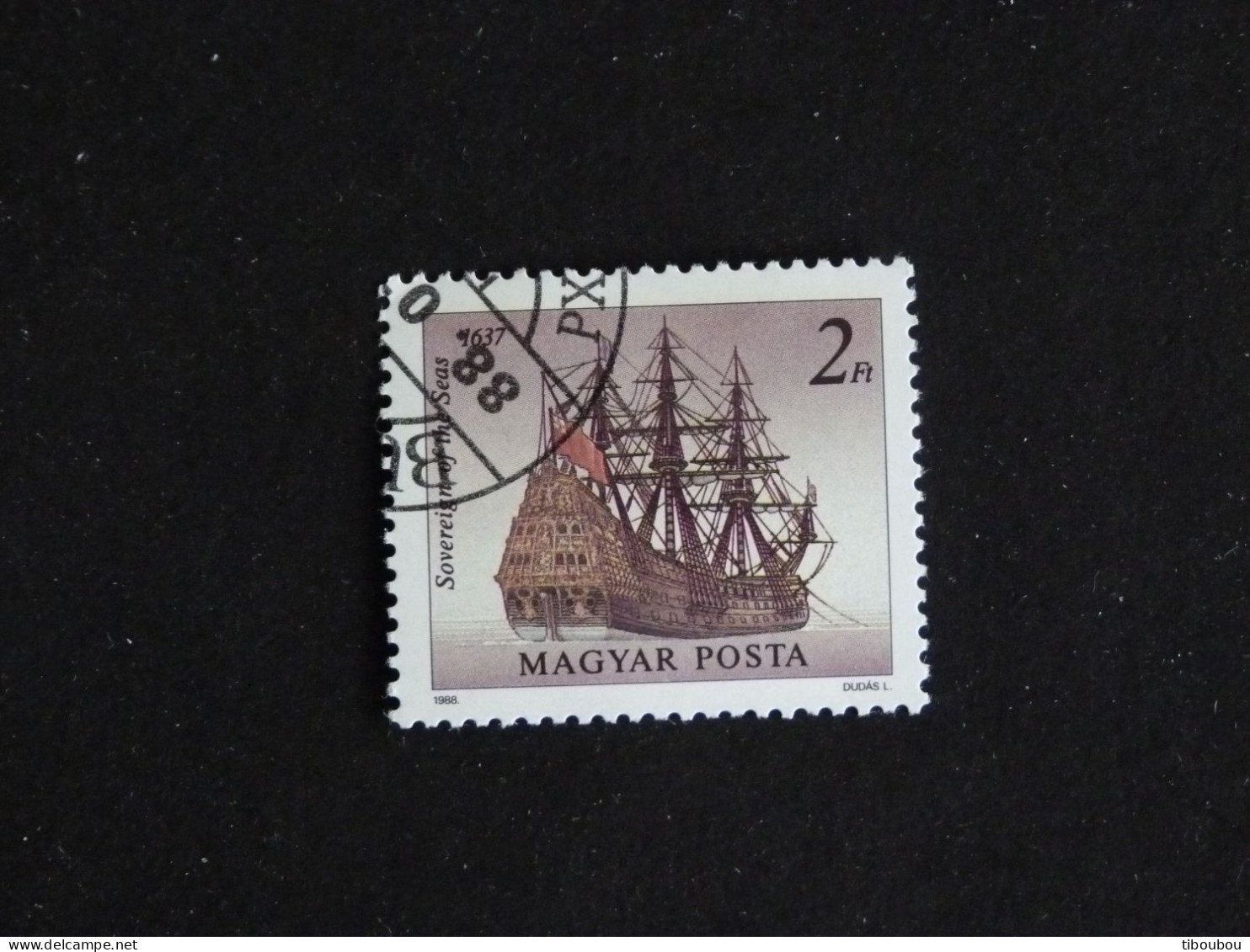HONGRIE HUNGARY MAGYAR YT 3168 OBLITERE - VOILIERS CELEBRES / Sovereign Of The Sea - Used Stamps