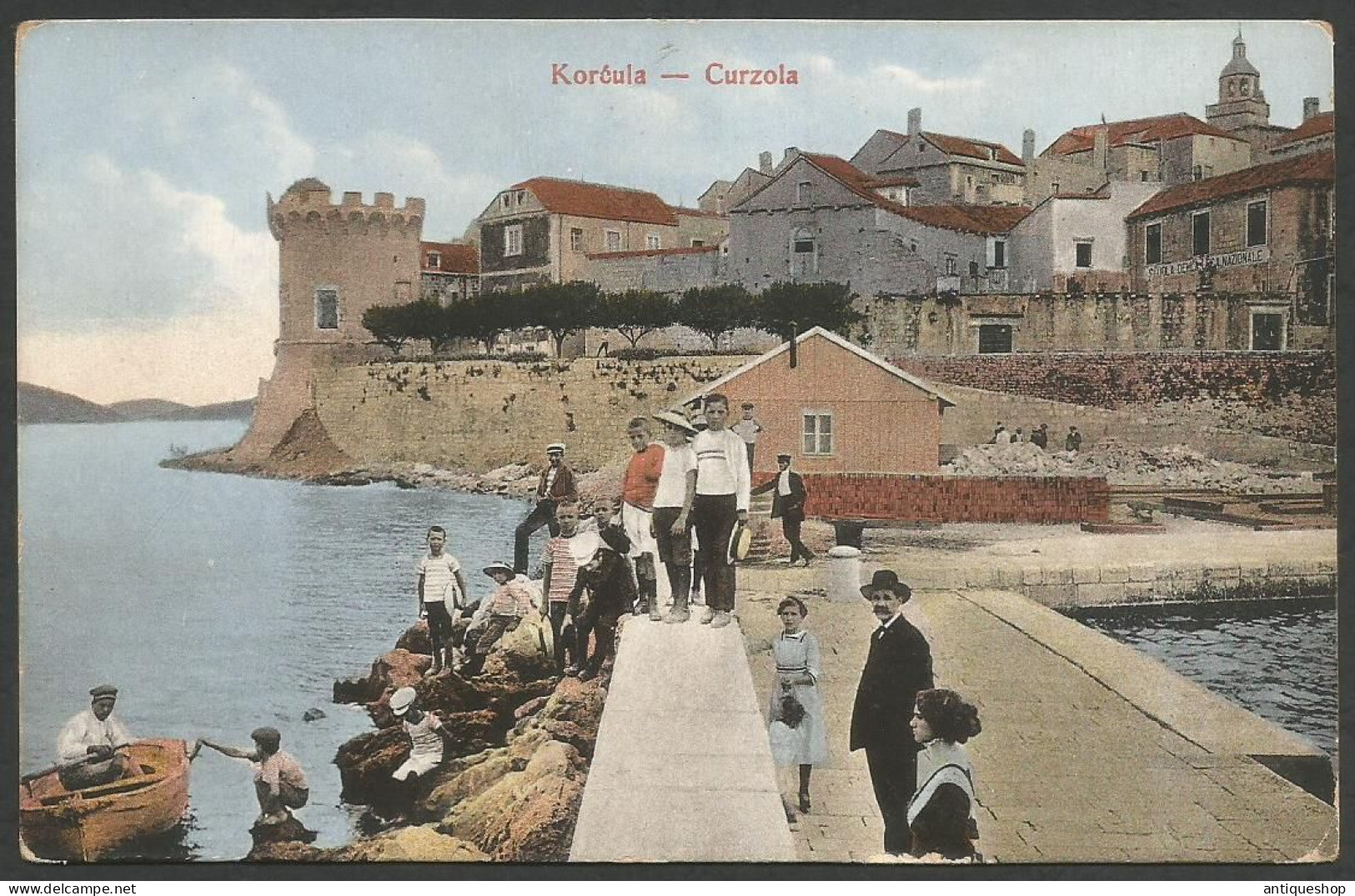 Croatia-----Korcula (Curzola)-----old Postcard - Croatie