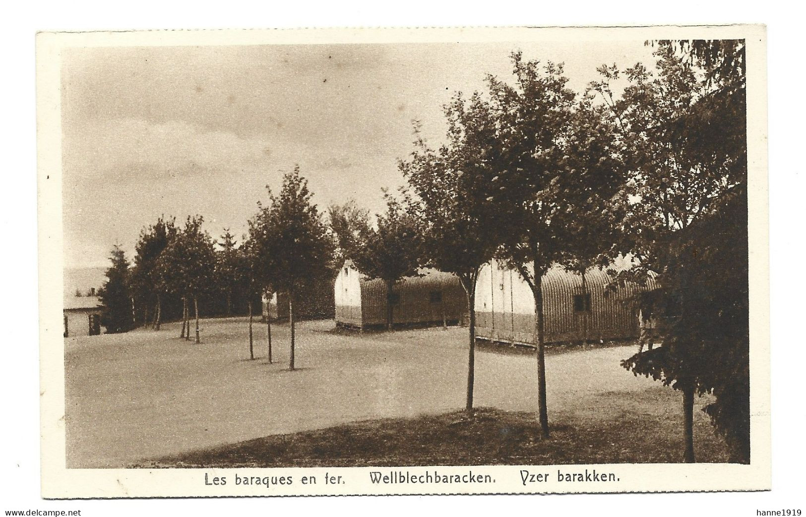 Elsenborn Camp Les Baraques En Fer Wellblechbaracken Armée Belge Htje - Elsenborn (Kamp)