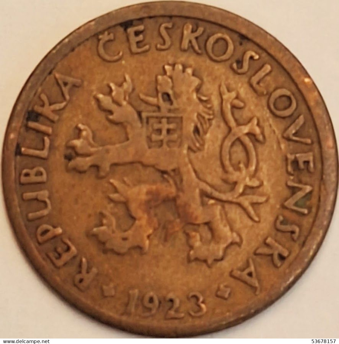 Czechoslovakia - 10 Haleru 1923, KM# 3 (#3666) - Tchécoslovaquie
