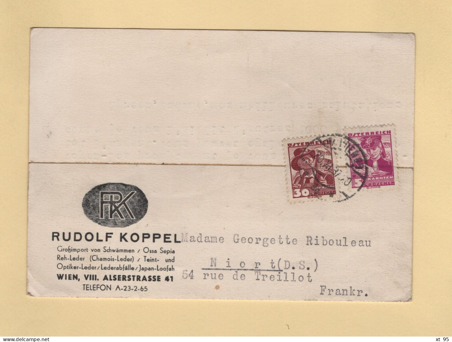 Autriche - Wien - 1937 - Storia Postale