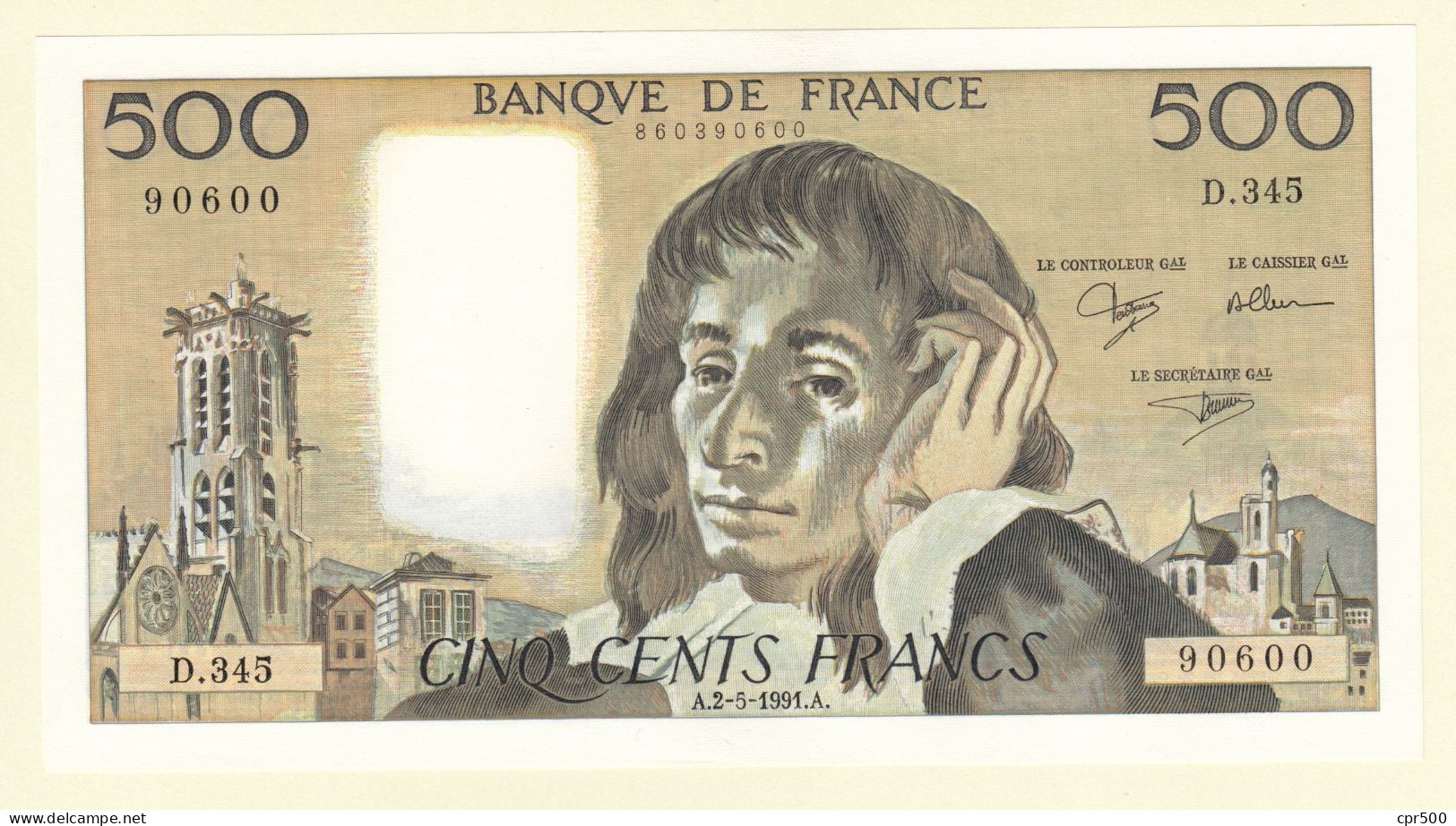 500 Francs PASCAL FRANCE Type 1968 F.71.47 NEUF - 500 F 1968-1993 ''Pascal''