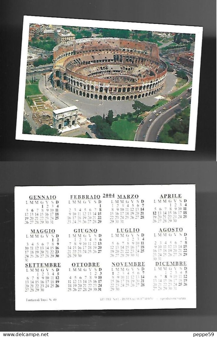 Calendarietto Pubblicitario 2004 - Roma 08 - Tamaño Pequeño : 2001-...