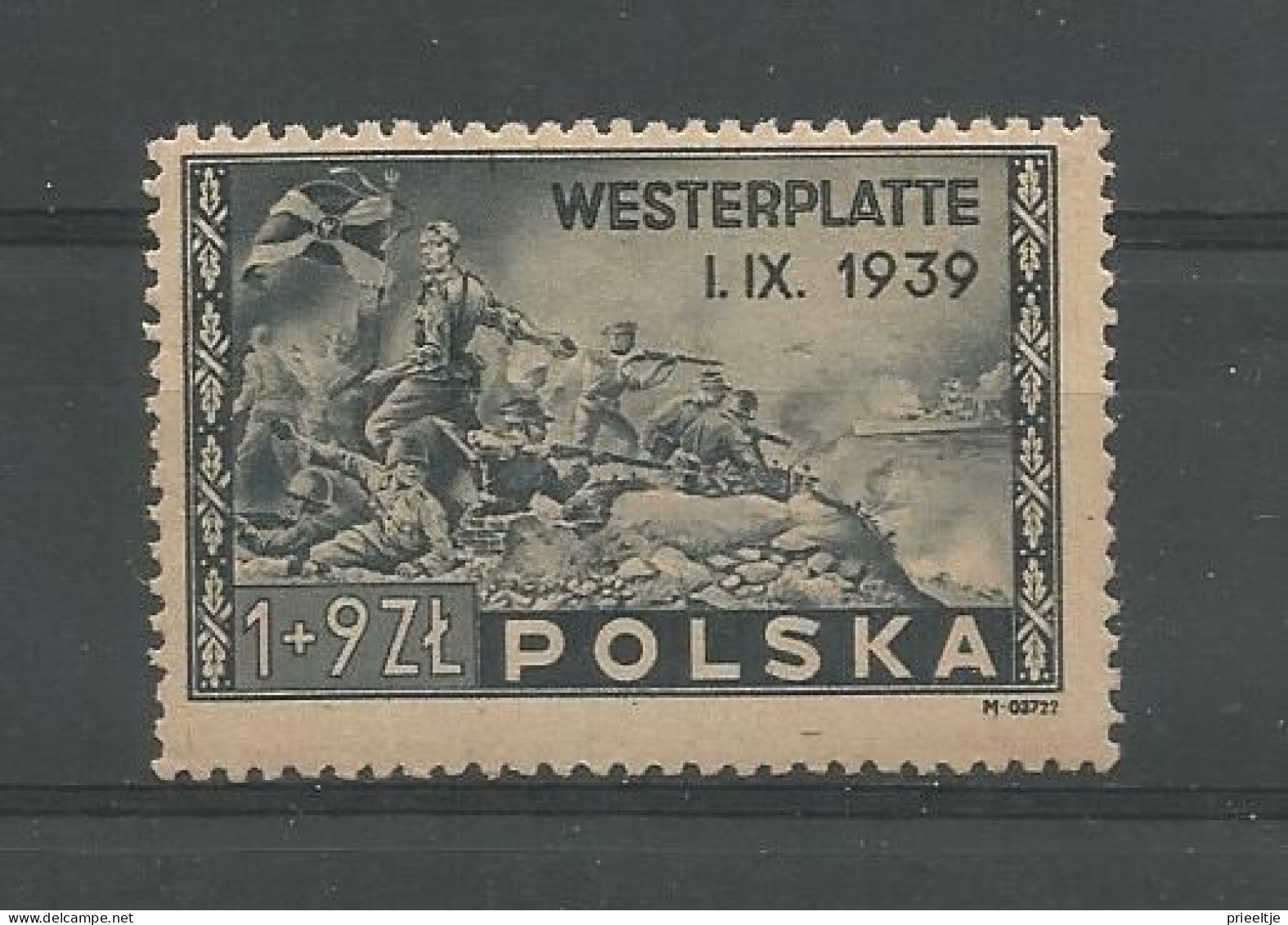 Poland 1945 Westerplatte 6th Anniv. Y.T. 454 ** - Unused Stamps