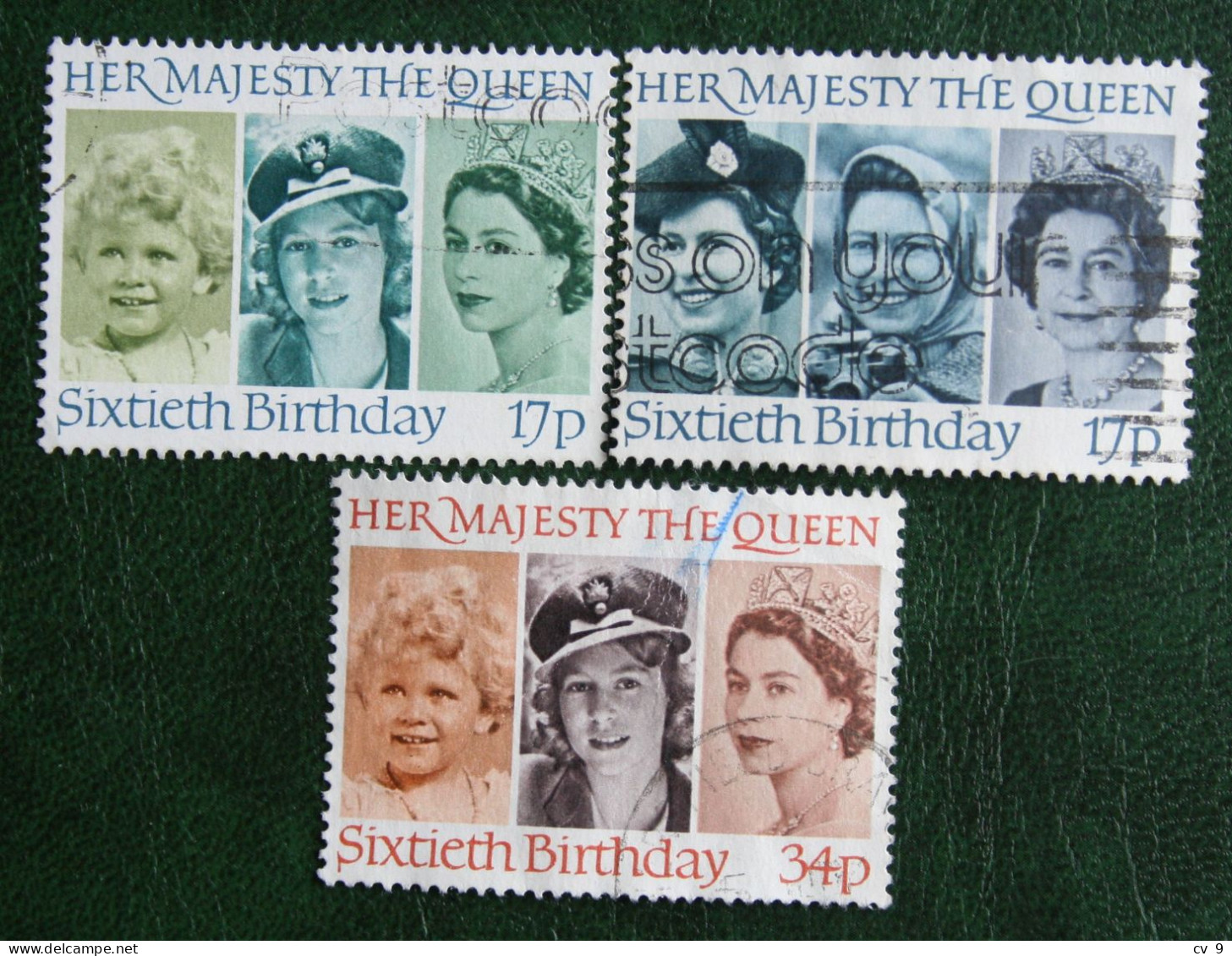 60th Birthday Queen Elizabeth II (Mi 1064-1066) 1986 Used Gebruikt Oblitere ENGLAND GRANDE-BRETAGNE GB GREAT BRITAIN - Used Stamps