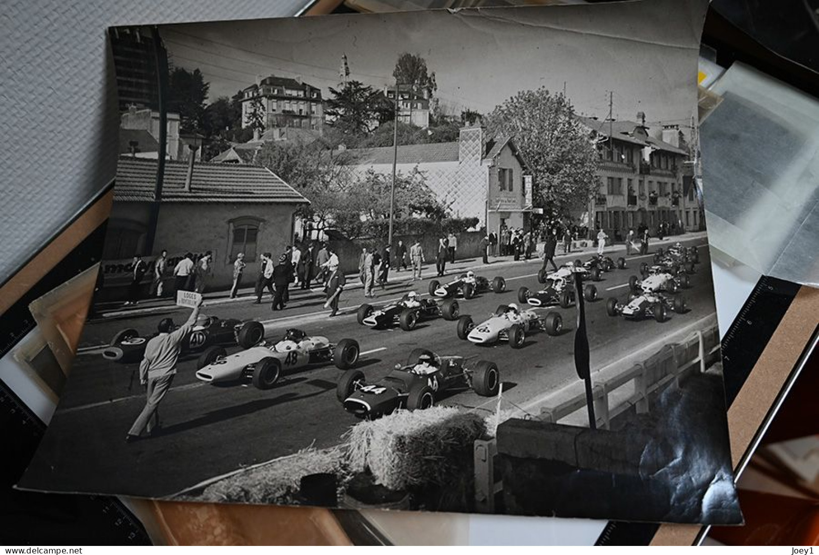 Photo Originale Départ Grand Prix De Pau Années 60 - Cars