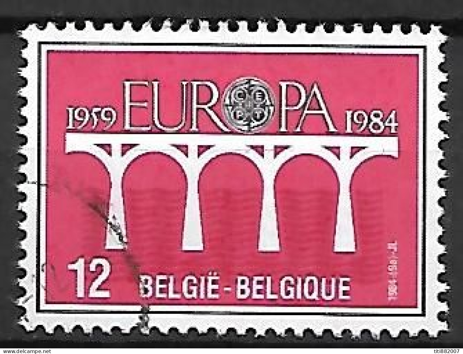 BELGIQUE      -   1984  .  PONT   /    EUROPA      -    Oblitéré - Ponti