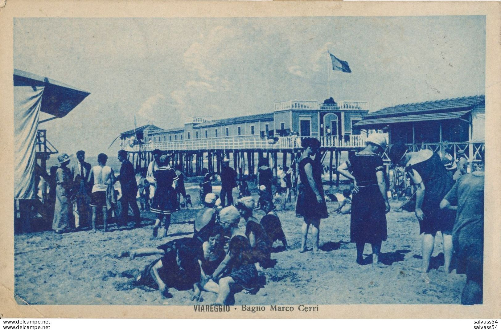 ITALIE - ITALIA - TOSCANA - VIAREGGIO : Bagno Marco Cerri (1922 - Rara !!) - Viareggio