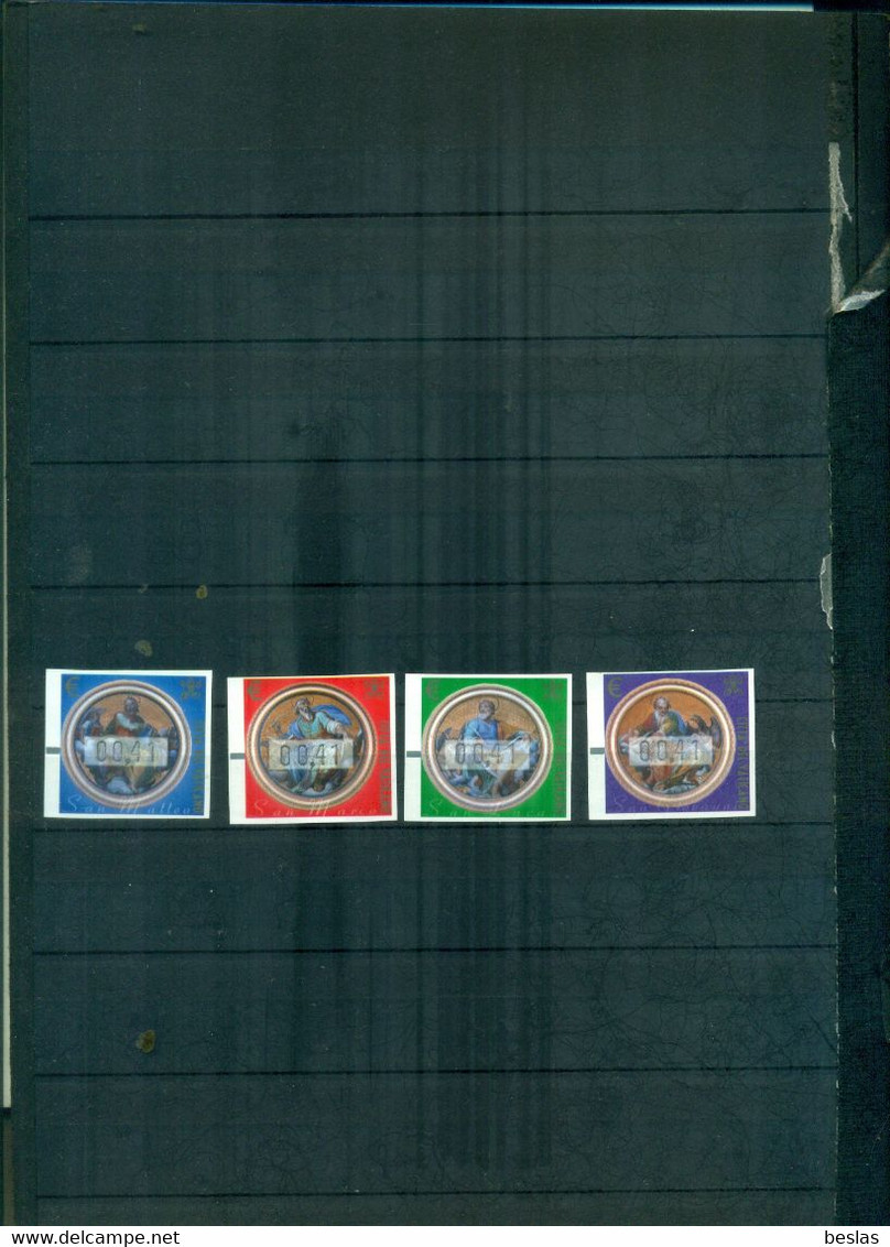 VATICAN TIMBRES DE DISTRIBUTEURS LES 4 EVANGELISTES 4 VAL NEUFS A PARTIR DE 1.EURO - Unused Stamps