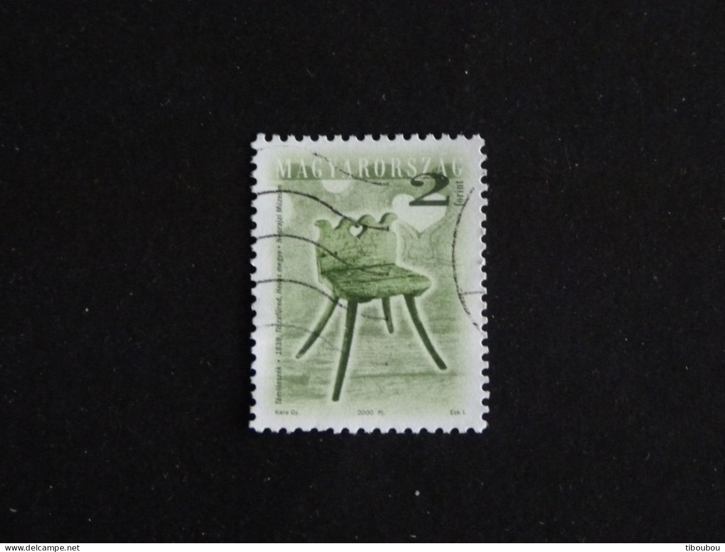 HONGRIE HUNGARY MAGYAR YT 3732 OBLITERE - CHAISE DE 1838 - Used Stamps