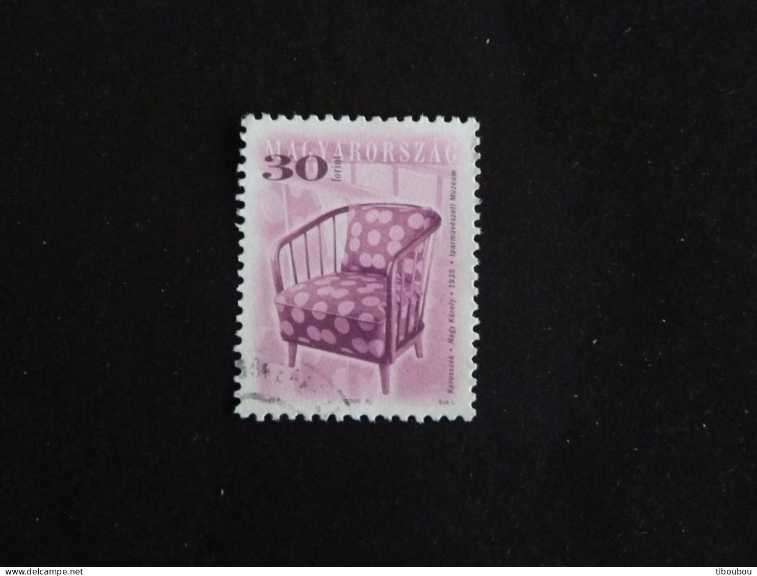 HONGRIE HUNGARY MAGYAR YT 3737 OBLITERE - FAUTEUIL DE 1935 - Used Stamps