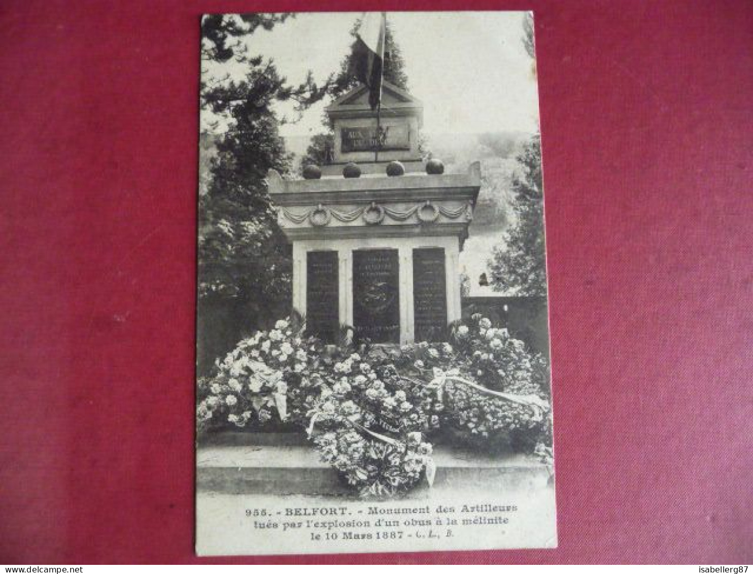 Belfort (90) - Monument Des Artilleurs Tués Par L'explosion D'un Obus à La Mélinite Le 10 Mars 1887 - Monumenti Ai Caduti