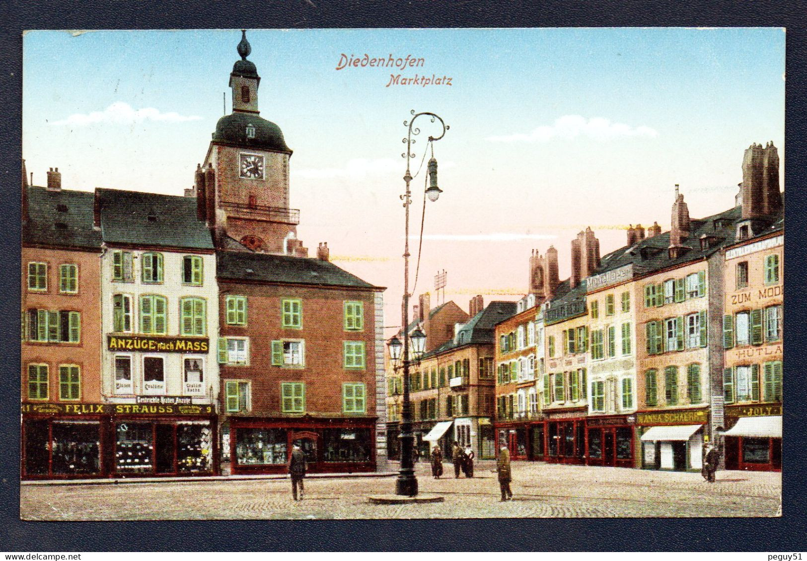 57. Diedenhofen. Marktplatz. Thionville. Place Du Marché. Feldpost Déc. 1916. Censure Diedenhofen. - Thionville