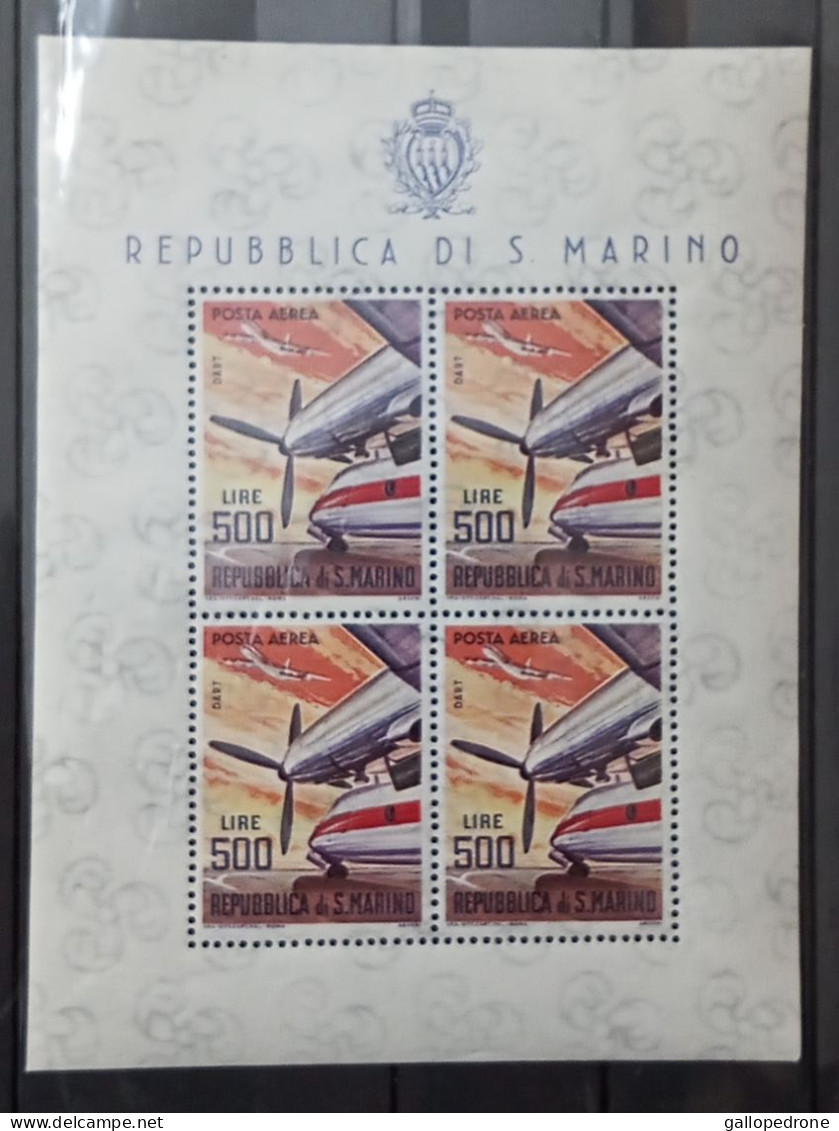 1965 San Marino, Foglietto AEREI MODERNI-DART - Nuovo - MNH ** - Ungebraucht